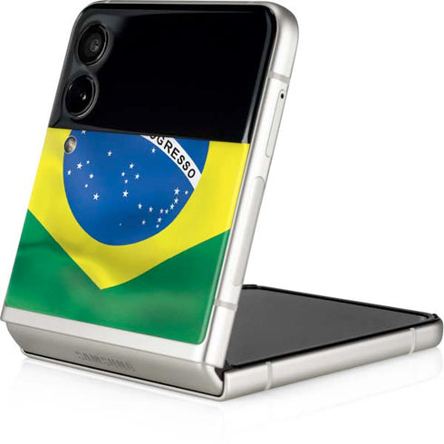 Brazil Flag Galaxy Z Flip4 5G Skin